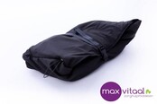 Belieff Warme deken open onderkant met voetbescherming – Dubbel gevoerd – Winddicht – Zwart