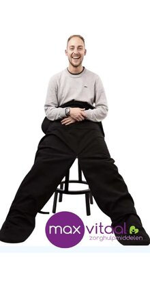 Belieff Warme Scootmobiel deken twee voetenzakken – geschikt voor een voertuig met een stuur in het midden – zwart