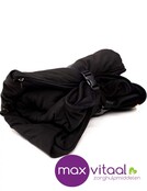 Belieff Warme Scootmobiel deken twee voetenzakken – geschikt voor een voertuig met een stuur in het midden – zwart