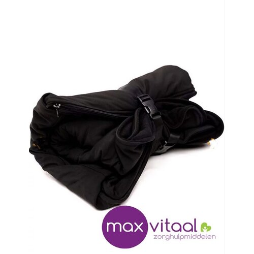 Belieff Warme Scootmobiel deken twee voetenzakken – geschikt voor een voertuig met een stuur in het midden – zwart Belieff Warme Scootmobiel deken twee voetenzakken – geschikt voor een voertuig met een stuur in het midden – zwart