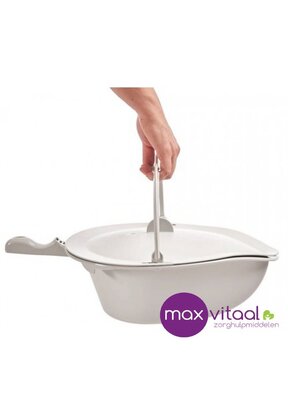 Toiletemmerhouder t.b.v. ovale ondersteek t.b.v. Clean douche/toiletstoel, grijs