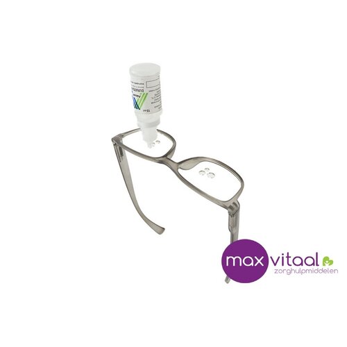 Druppelbril voor toedienen van oogdruppels