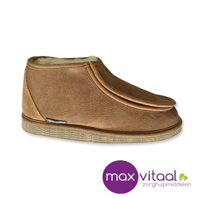 Texelana - Sarah | hoge pantoffel met klittenband Texelana - Sarah | hoge pantoffel met klittenband