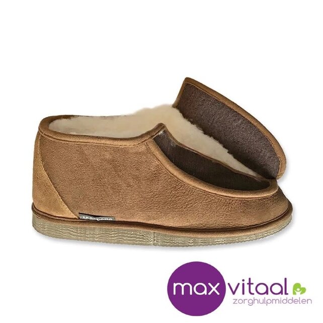 Texelana - Sarah | hoge pantoffel met klittenband Texelana - Sarah | hoge pantoffel met klittenband