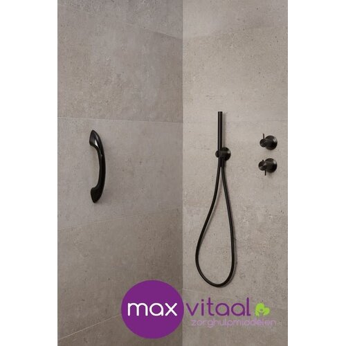 Wandbeugel curve zwart 30 cm Secucare