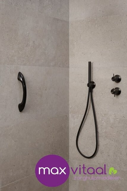 Wandbeugel curve zwart 30 cm Secucare Wandbeugel curve zwart 30 cm Secucare