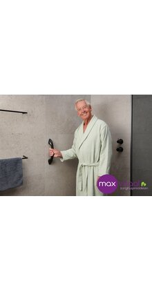 Wandbeugel curve zwart 30 cm Secucare