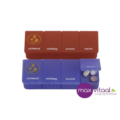 Pillendoos - 1 dag - 4 vakken - NL