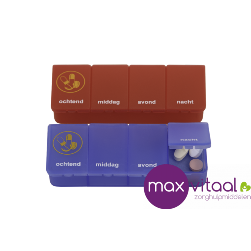 Pillendoos - 1 dag - 4 vakken - NL
