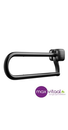 Toiletbeugel opklapbaar Premium Zwart, 70cm SecuCare