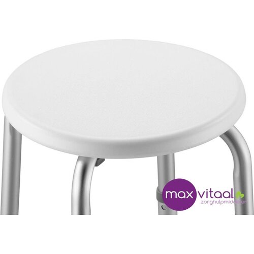 Douchekruk rond Wit in hoogte verstelbaar