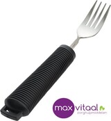 Aangepast dik bestek, Vork. Verdikt handvat met soft grip. Buigzaam  Buigbaar. Zwart Aangepast dik bestek, Vork. Verdikt handvat met soft grip. Buigzaam  Buigbaar. Zwart