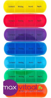 Pillendoosje 7-daags Gekleurd