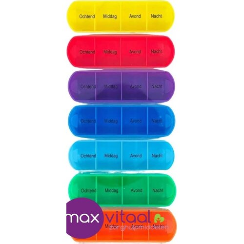 Pillendoosje 7-daags Gekleurd