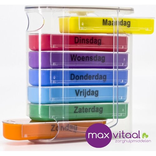 Pillendoosje 7-daags Gekleurd