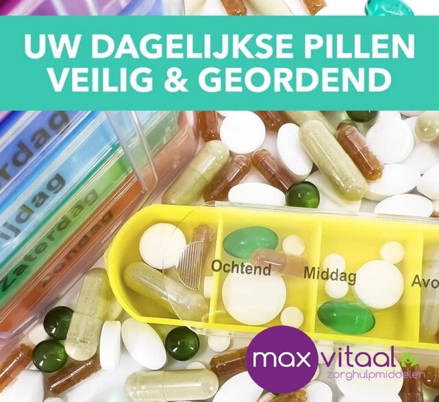 Pillendoosje 7-daags Gekleurd Pillendoosje 7-daags Gekleurd