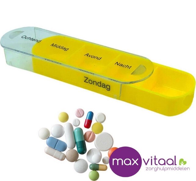 Pillendoosje 7-daags Gekleurd Pillendoosje 7-daags Gekleurd