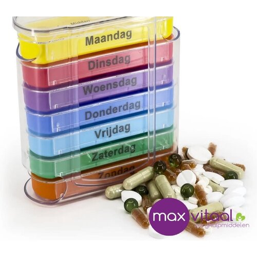 Pillendoosje 7-daags Gekleurd