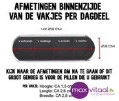 Pillendoosje 7-daags Zwart Pillendoosje 7-daags Zwart