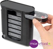 Pillendoosje 7-daags Zwart Pillendoosje 7-daags Zwart