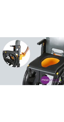 Toiletemmer WheelAble  douche/toilet vouwrolstoel