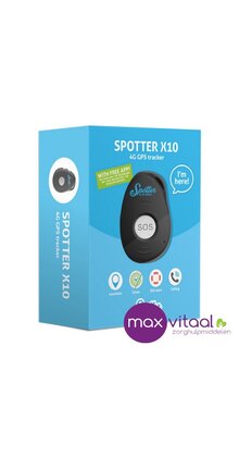 Spotter X10 GPS tracker met SOS knop (4G)