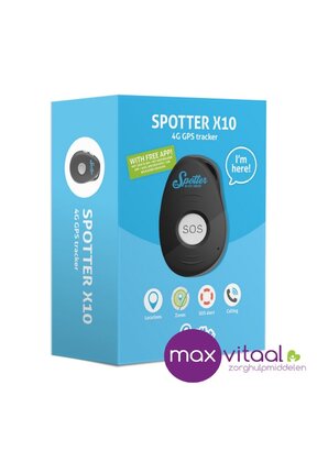 Spotter X10 GPS tracker met SOS knop (4G)