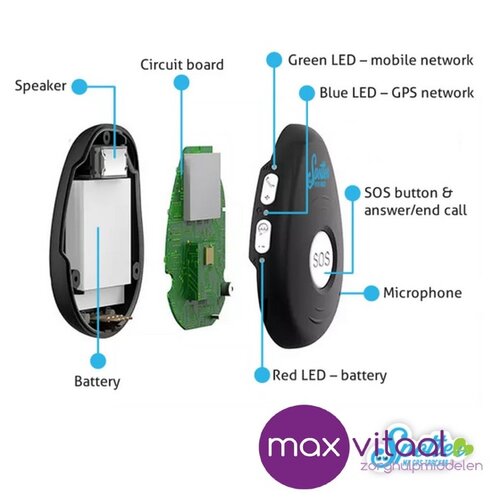 Spotter X10 GPS tracker met SOS knop (4G)