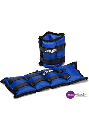 Verstelbare enkel-/polsgewichten, nylon, blauw