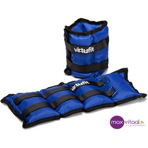 Verstelbare enkel-/polsgewichten, nylon, blauw