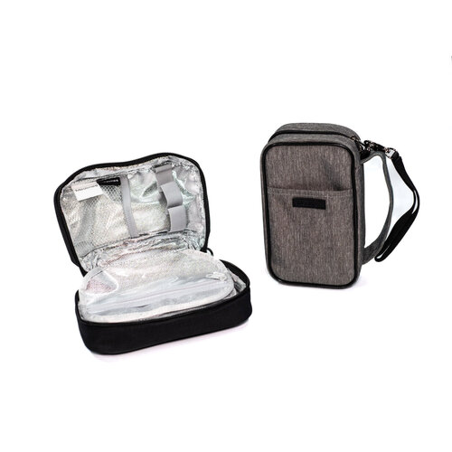 Medicijntas bookstyle met isolatie en mogelijkheid tot koeling