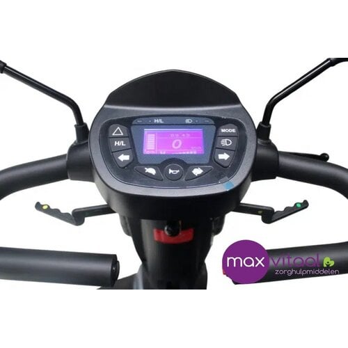 CTM HS-898 Plus 4-wiel Scootmobiel Digitaal display 18 km/u, kleur zwart