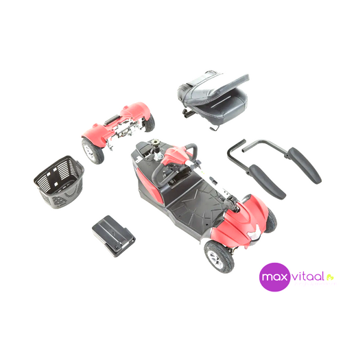 Aura 4-wiel lichtgewicht scootmobiel demontabel met lithiumaccu