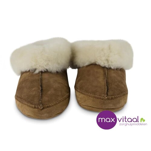 Texelana Maya - hoge pantoffel van schapenvacht