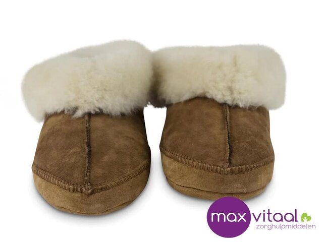 Texelana Maya - hoge pantoffel van schapenvacht