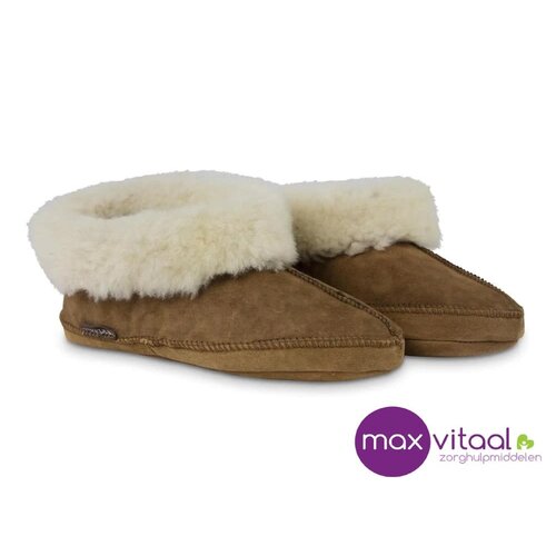 Texelana Maya - hoge pantoffel van schapenvacht