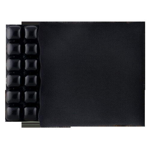 Anti-decubitus lucht zitkussen 42x42x4cm zelf opblaasbaar