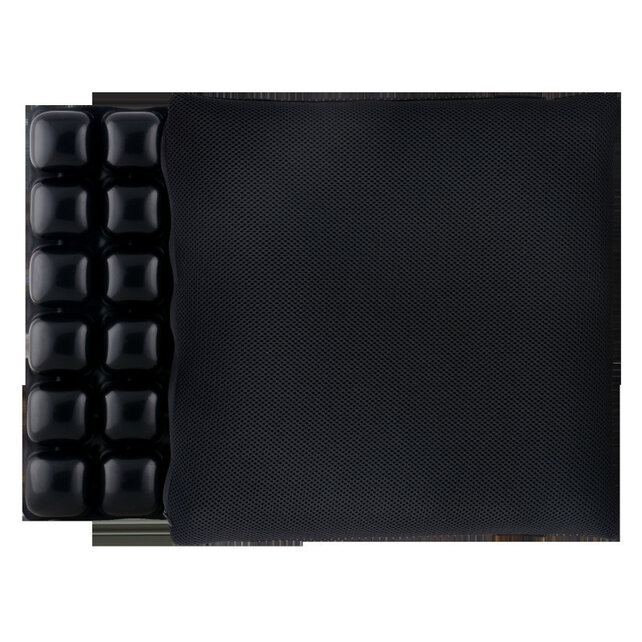 Anti-decubitus lucht zitkussen 42x42x4cm zelf opblaasbaar Anti-decubitus lucht zitkussen 42x42x4cm zelf opblaasbaar