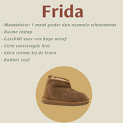 Texelana - Frida | hoge pantoffel met klittenband