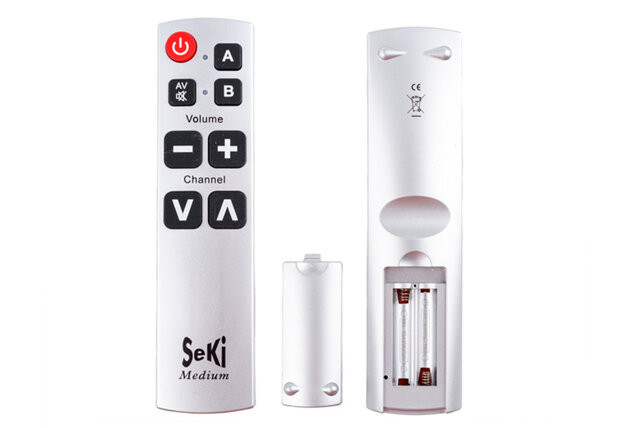 Seki Medium afstandsbediening met 8 toetsen - 2 apparaten