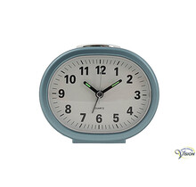 Alarmklok quartz blauw - witte plaat