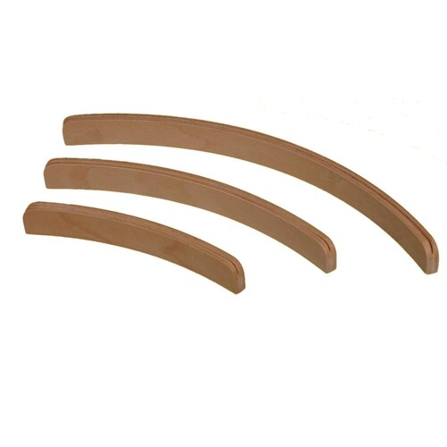 Kaarthouder halfrond hout