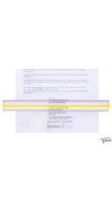 Leesliniaal 22,8 x 2,5cm, vergroting 1,5x