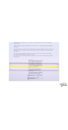 Leesliniaal 15 x 2,5cm, vergroting 1,5 x