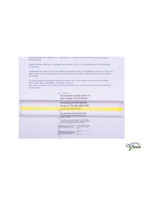 Leesliniaal 15 x 2,5cm, vergroting 1,5 x