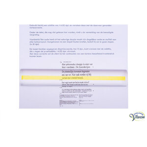 Leesliniaal 15 x 2,5cm, vergroting 1,5 x