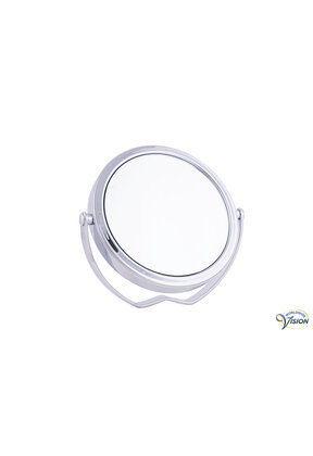 Reis spiegel diameter 10,5 cm vergroting 5x, chroom