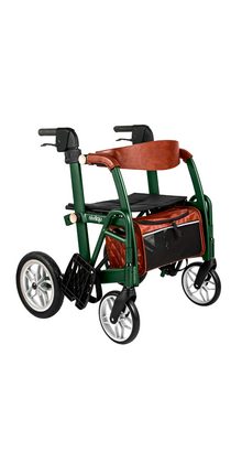 Glide 2-in-1 rollator / rolstoel, kleur British Racing Green