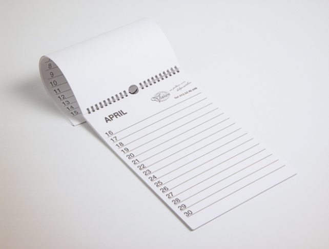 Verjaardagskalender Grootletter A4