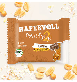 HAFERVOLL Porridge2go Erdnuss  - 13er Box
